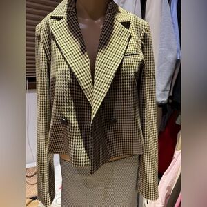 House of Harlow 1960 Houndstooth Blazer